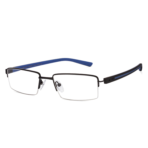 Lenskart Air Online Black Half Rim Rectangle left side