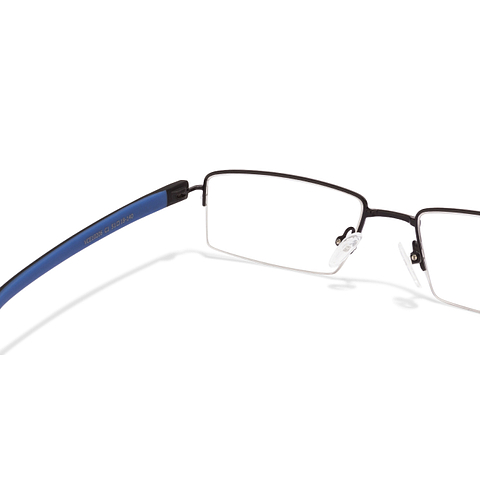 Lenskart Air Online Black Half Rim Rectangle left side