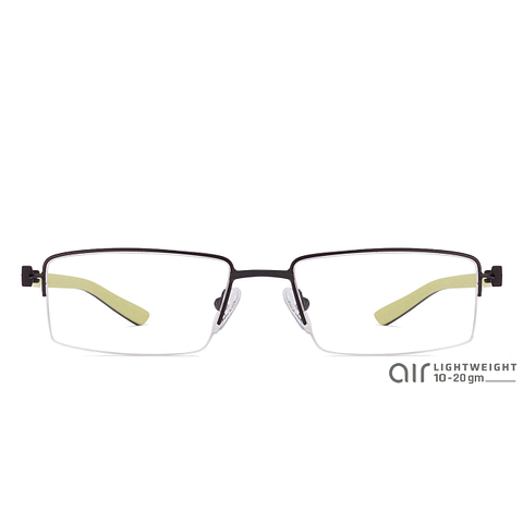 Lenskart Air Online Black Half Rim Rectangle left side