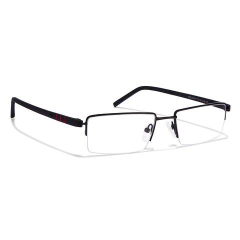 Lenskart Air Online Black Half Rim Rectangle left side