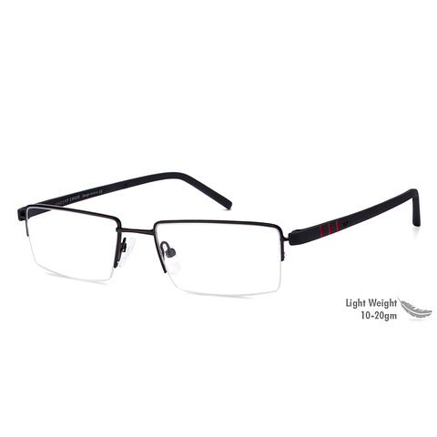 Lenskart Air Online Black Half Rim Rectangle left side