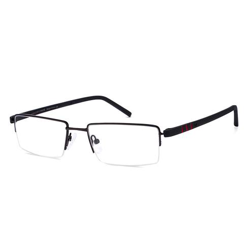 Lenskart Air Online Black Half Rim Rectangle left side