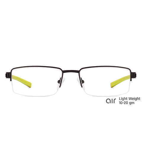 Lenskart Air Online Black Half Rim Rectangle left side