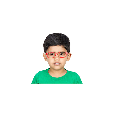 Hooper Online Red Full Rim Rectangle left side