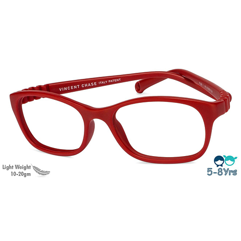 Hooper Online Red Full Rim Rectangle left side Hooper Online Red Full Rim Rectangle left side