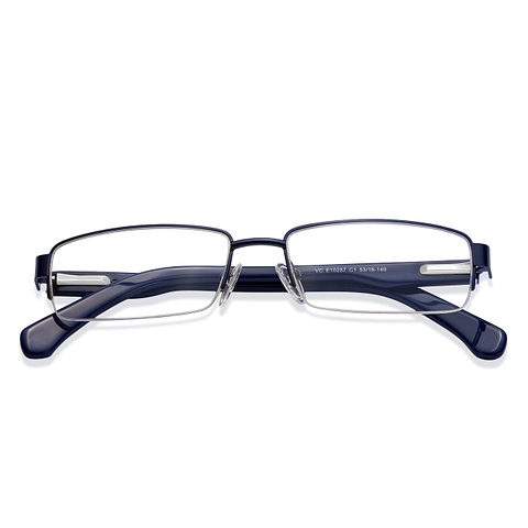 Vincent Chase Online Sky Blue Half Rim Rectangle right side