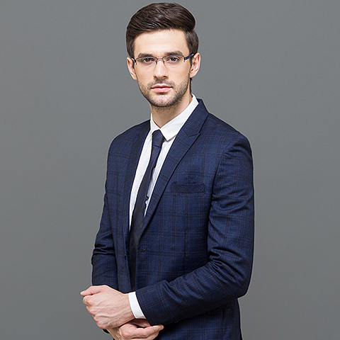 Vincent Chase Online Sky Blue Half Rim Rectangle left side