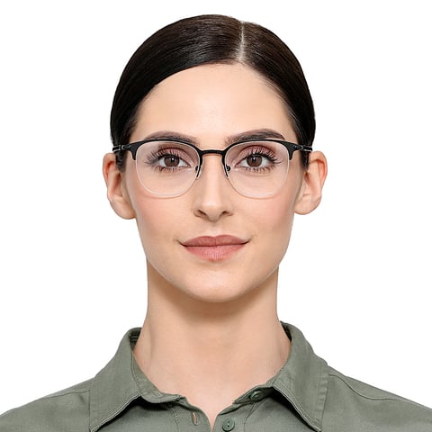 Vincent Chase Online Black Half Rim Square right side