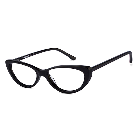 Vincent Chase Online Black Full Rim Cat Eye left side