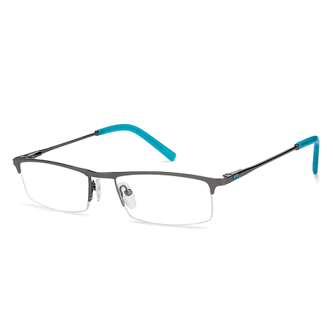 Vincent Chase Online Mid Gunmetal Half Rim Rectangle right side