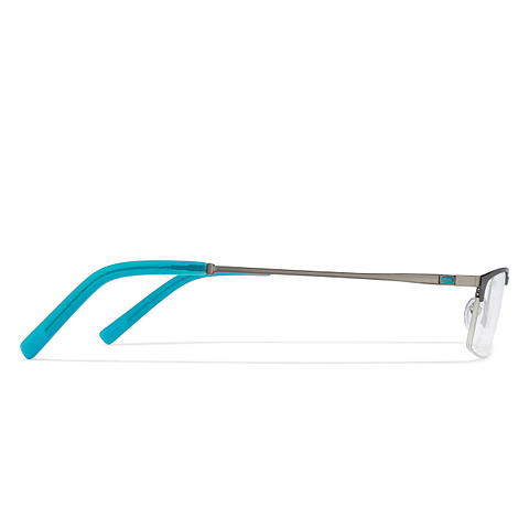 Vincent Chase Online Mid Gunmetal Half Rim Rectangle left side