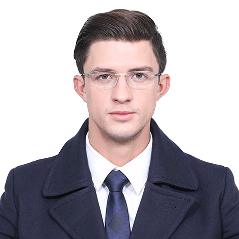 Vincent Chase Online Silver Rimless Rectangle right side