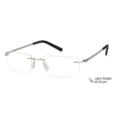 Vincent Chase Online Silver Rimless Rectangle right side