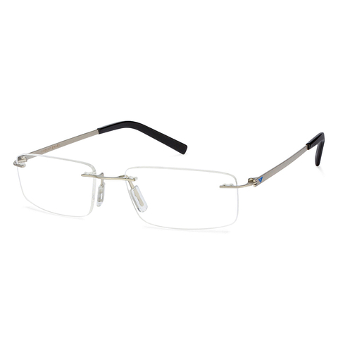 Vincent Chase Online Silver Rimless Rectangle left side