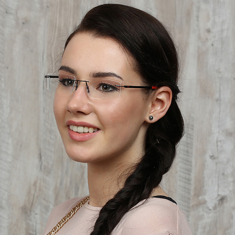 Vincent Chase Online Black Rimless Rectangle left side