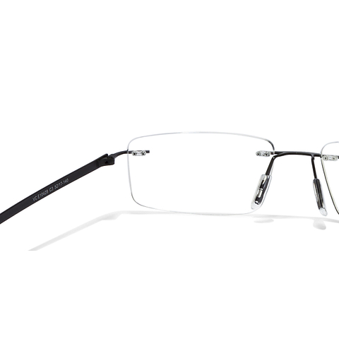 Vincent Chase Online Black Rimless Rectangle left side