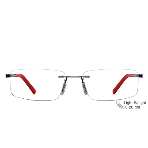 Vincent Chase Online Black Rimless Rectangle right side