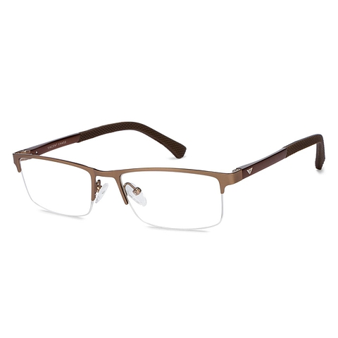 Vincent Chase Online Golden Brown Half Rim Rectangle right side