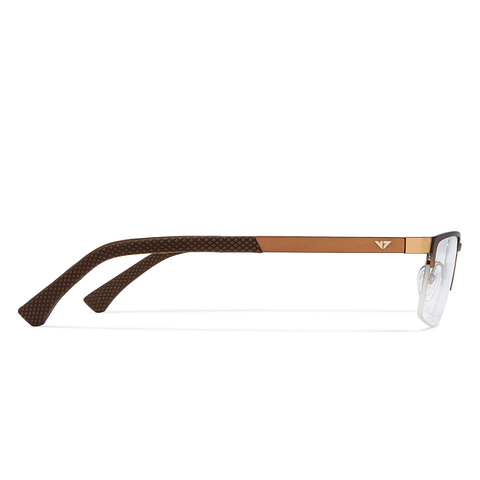 Vincent Chase Online Golden Brown Half Rim Rectangle right side