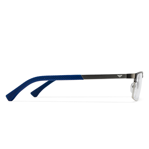 Vincent Chase Online Mid Gunmetal Half Rim Rectangle right side