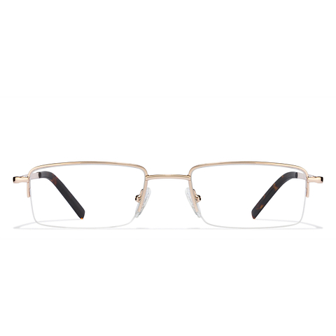 Vincent Chase Online Gold Half Rim Rectangle left side