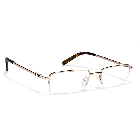 Vincent Chase Online Gold Half Rim Rectangle left side