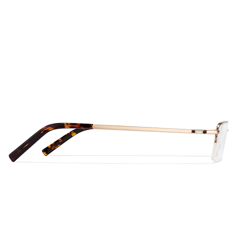 Vincent Chase Online Gold Half Rim Rectangle right side