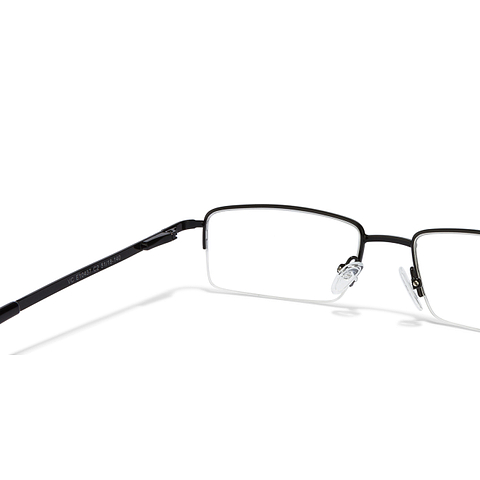 Vincent Chase Online Black Half Rim Rectangle left side