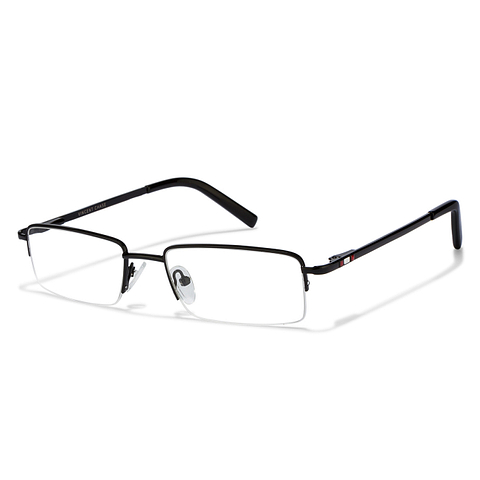 Vincent Chase Online Black Half Rim Rectangle left side