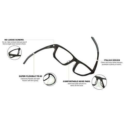 Lenskart Air Online Black Full Rim Rectangle left side