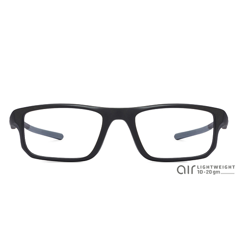 Lenskart Air Online Matte Black Full Rim Rectangle left side