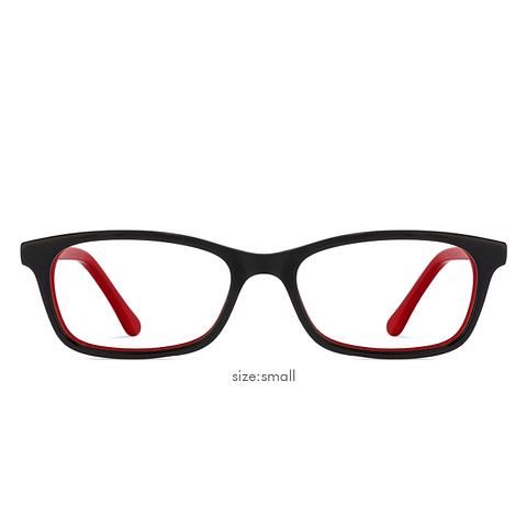 Vincent Chase Online Black Red Full Rim Rectangle left side