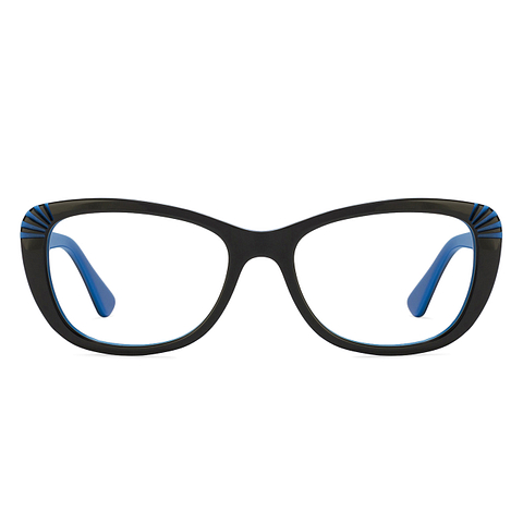 Vincent Chase Online Black Blue Full Rim Cat Eye left side
