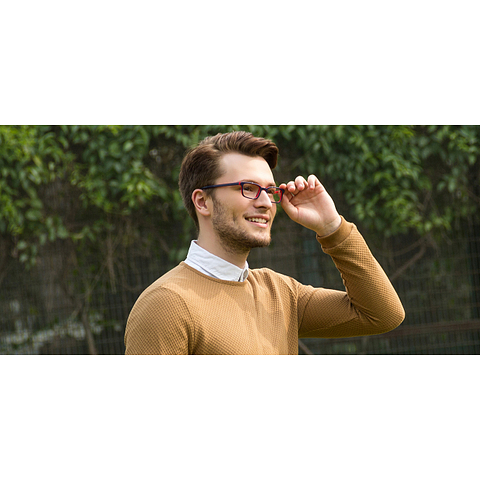 Vincent Chase Online Navy Blue Full Rim Rectangle left side