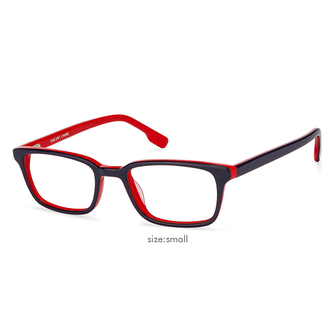 Vincent Chase Online Navy Blue Red Full Rim Rectangle right side