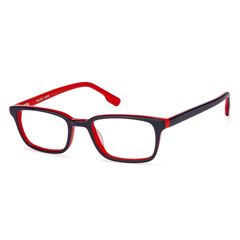 Vincent Chase Online Navy Blue Red Full Rim Rectangle left side