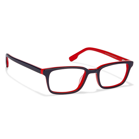 Vincent Chase Online Navy Blue Red Full Rim Rectangle left side