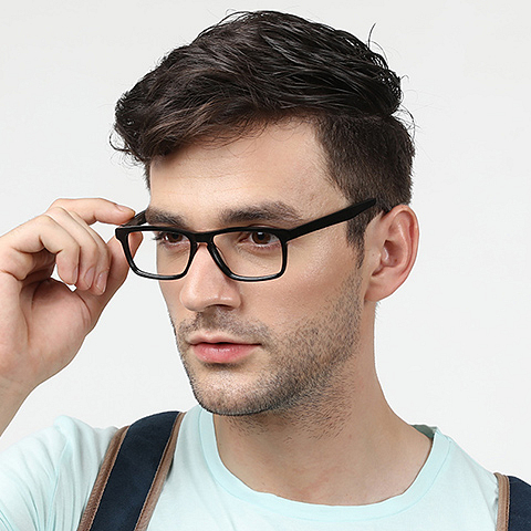 Vincent Chase Online Black Full Rim Rectangle left side