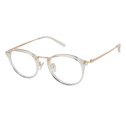 Lenskart Lenskart TOI Special: Transparent Gold Full Rim Round Lenskart TOI Special OTHERS VC E10814 -C4 EOSS left side