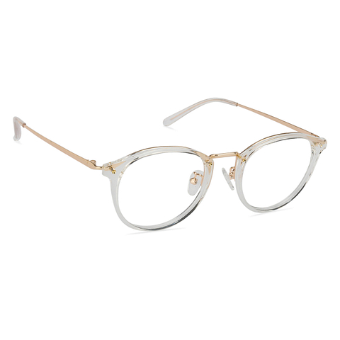 Lenskart Lenskart TOI Special: Transparent Gold Full Rim Round Lenskart TOI Special OTHERS VC E10814 -C4 EOSS right side