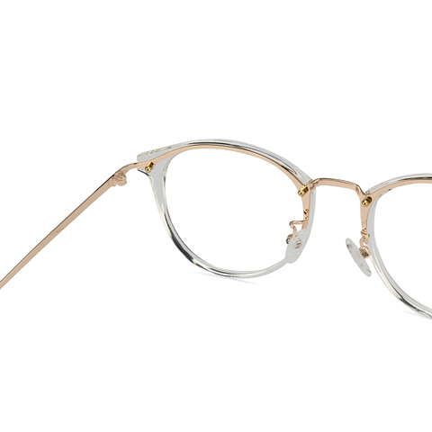 Lenskart Lenskart TOI Special: Transparent Gold Full Rim Round Lenskart TOI Special OTHERS VC E10814 -C4 EOSS right side