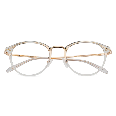 Lenskart Lenskart TOI Special: Transparent Gold Full Rim Round Lenskart TOI Special OTHERS VC E10814 -C4 EOSS left side