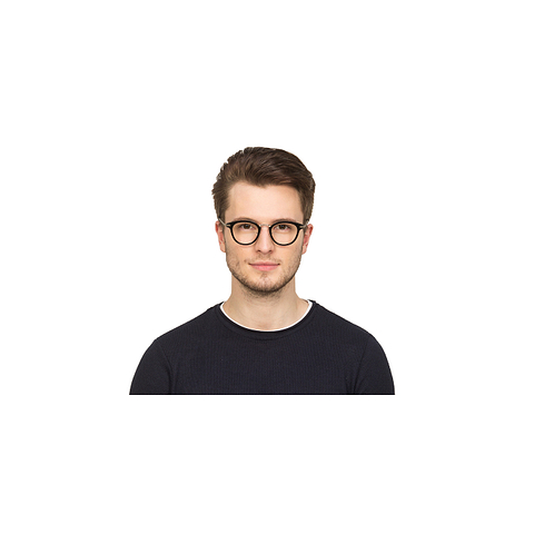 Lenskart Air Online Black Full Rim Round left side