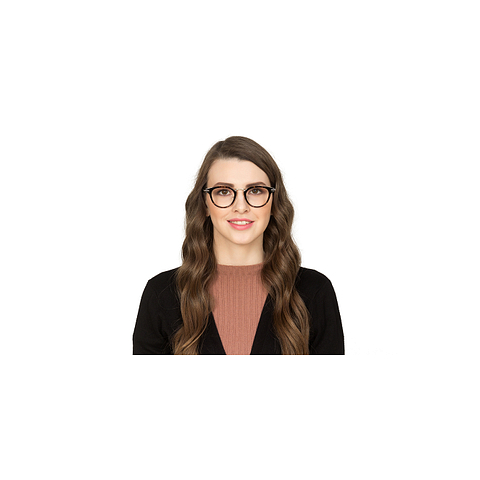 Lenskart Air Online Golden Brown Full Rim Round left side