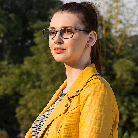 Lenskart Air Online Black Full Rim Rectangle left side