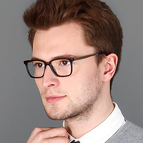 Vincent Chase Online Tortoise Full Rim Rectangle left side