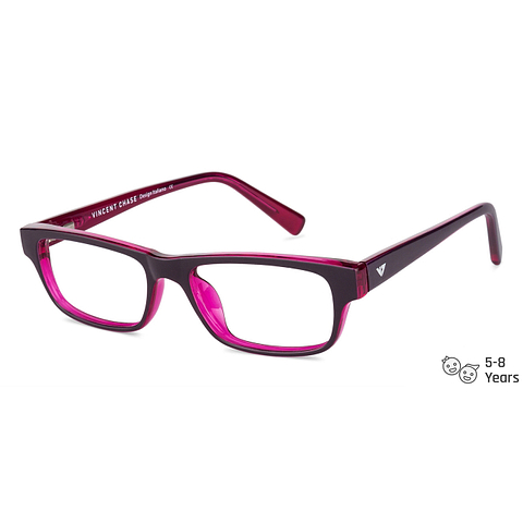 Hooper Online Purple Transparent Full Rim Rectangle left side