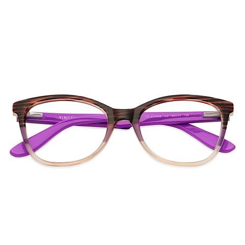 Hooper Online Brown Transparent Full Rim Cat Eye left side