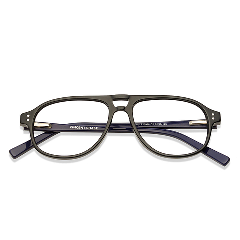 Vincent Chase Online Black Full Rim Aviator right side