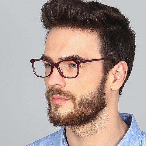 Vincent Chase Online Red Full Rim Rectangle left side